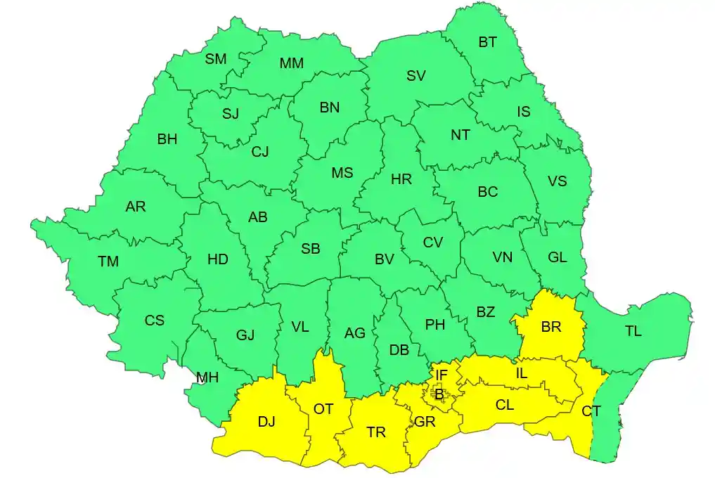 harta cod galben ploi vant 19 iulie 2026 Romania | iDevice.ro harta cod galben ploi vant 19 iulie 2026 Romania