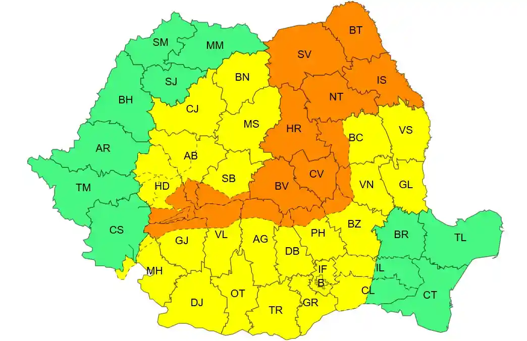 harta cod portocaliu ploi 19 iulie 2026 | iDevice.ro harta cod portocaliu ploi 19 iulie 2026
