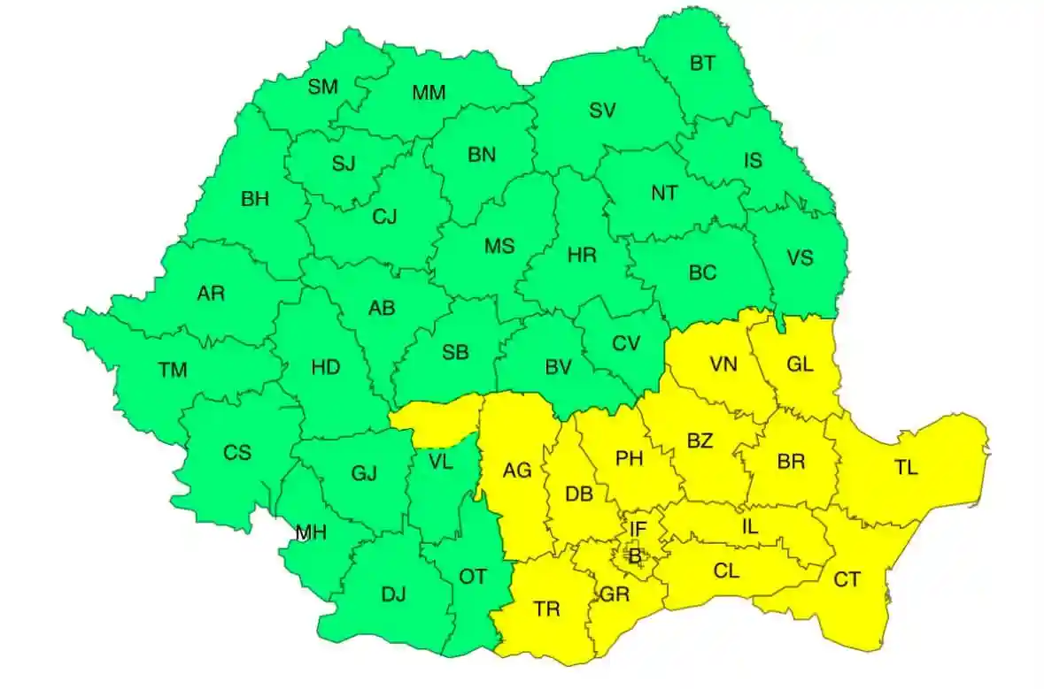 harta cod portocaliu ploi torentiale, vant, vijelie, grindina, atentionare meteo vreme rea Romania 20 iulie 2026 harta cod portocaliu ploi torentiale, vant, vijelie, grindina, atentionare meteo vreme rea Romania 20 iulie 2026