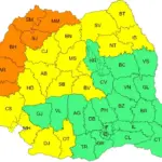 harta meteo ANM pentru avertizarea cod portocaliu de caniculă vestul României din 31 iulie 2026 | iDevice.ro harta meteo ANM pentru avertizarea cod portocaliu de caniculă vestul României din 31 iulie 2026