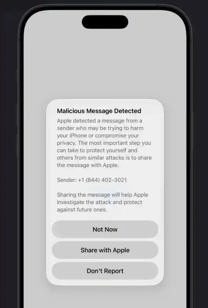 iOS 26.6 mesaj malitios iOS 26.6 mesaj malitios