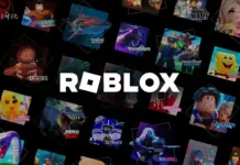 ROBLOX va Permite Crearea de Jocuri folosind AI Collage banner with multiple Roblox game thumbnails surrounding the bold Roblox logo in the center