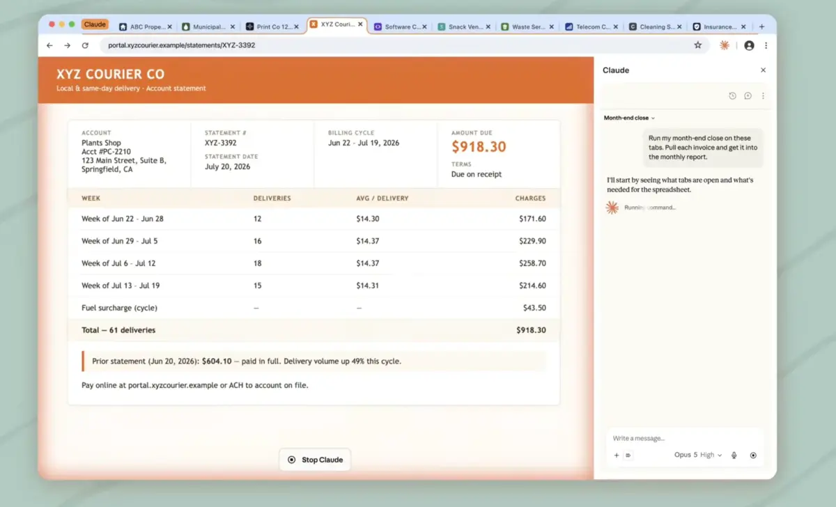 Claude CoWork functionand in Google Chrome. Cloud extensie Google Chrome