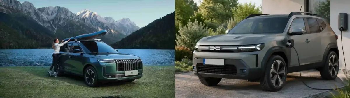 DACIA Duster 4 vs jaecoo 5 DACIA Duster 4 vs jaecoo 5