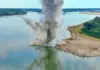 Detonarile Realizate de Armata Romana pentru Asigurarea Securitatii Energetice a Romaniei Detonare Armata Romana Dunare fluviu Cernavoda