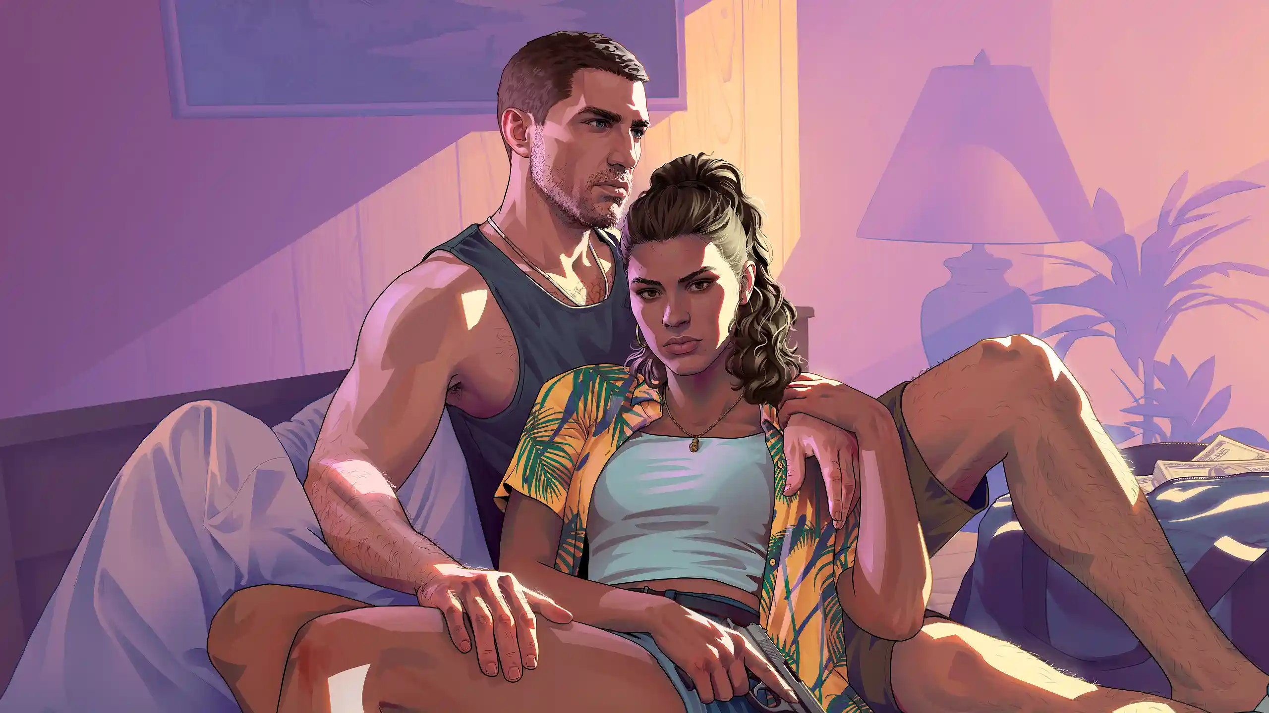 GTA VI Jason si Lucia in pat
