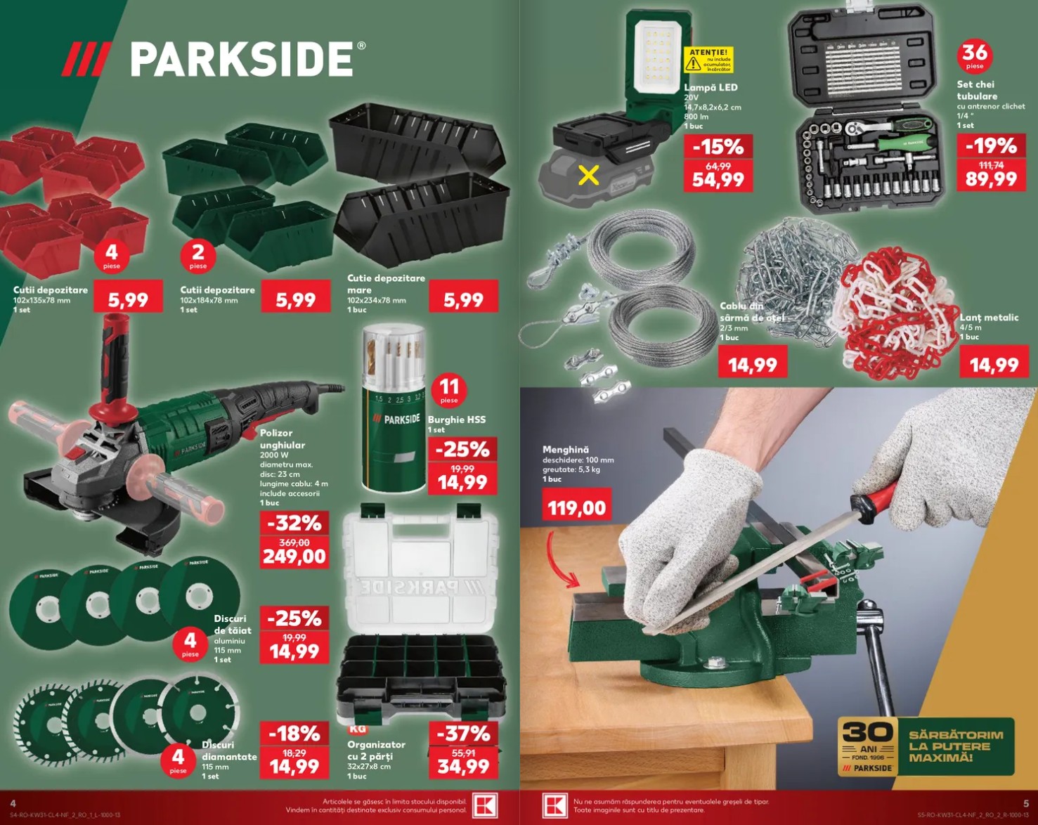 Kaufland catalog oferte Parkside magazine - 3 august 2026 - pagina 4 - 5 | iDevice.ro Kaufland catalog oferte Parkside magazine - 3 august 2026 - pagina 4 - 5