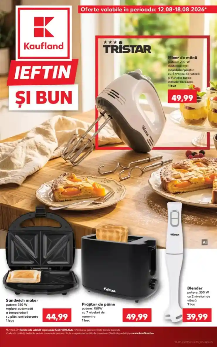 Kaufland catalog oferte bucatarie 12 august 2026 - pagina 1 | iDevice.ro Kaufland catalog oferte bucatarie 12 august 2026 - pagina 1