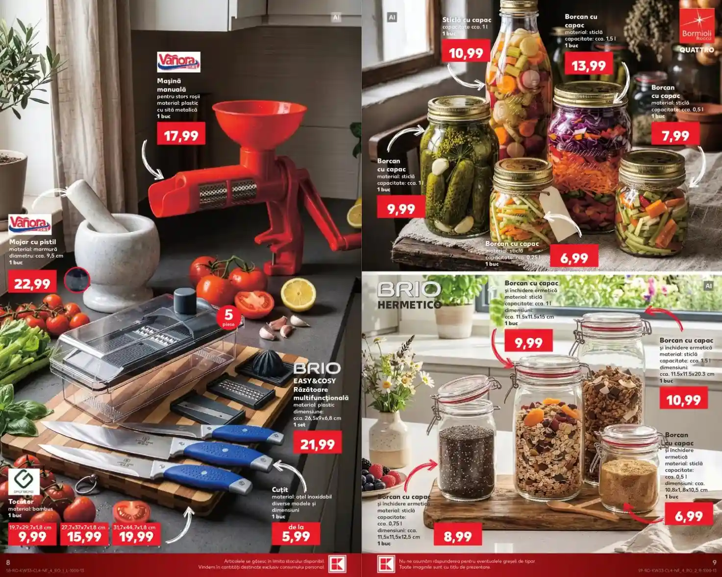 Kaufland catalog oferte bucatarie 12 august 2026 - pagina 8 - 9 | iDevice.ro Kaufland catalog oferte bucatarie 12 august 2026 - pagina 8 - 9