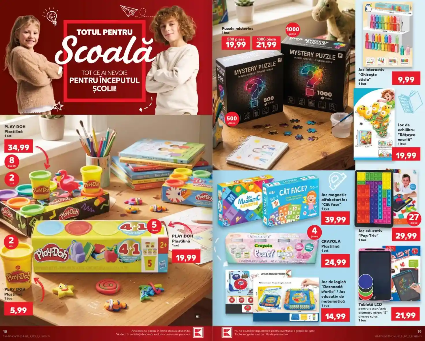 Kaufland catalog oferte scoala 12 august 2026 - pagina 18 - 19 | iDevice.ro Kaufland catalog oferte scoala 12 august 2026 - pagina 18 - 19