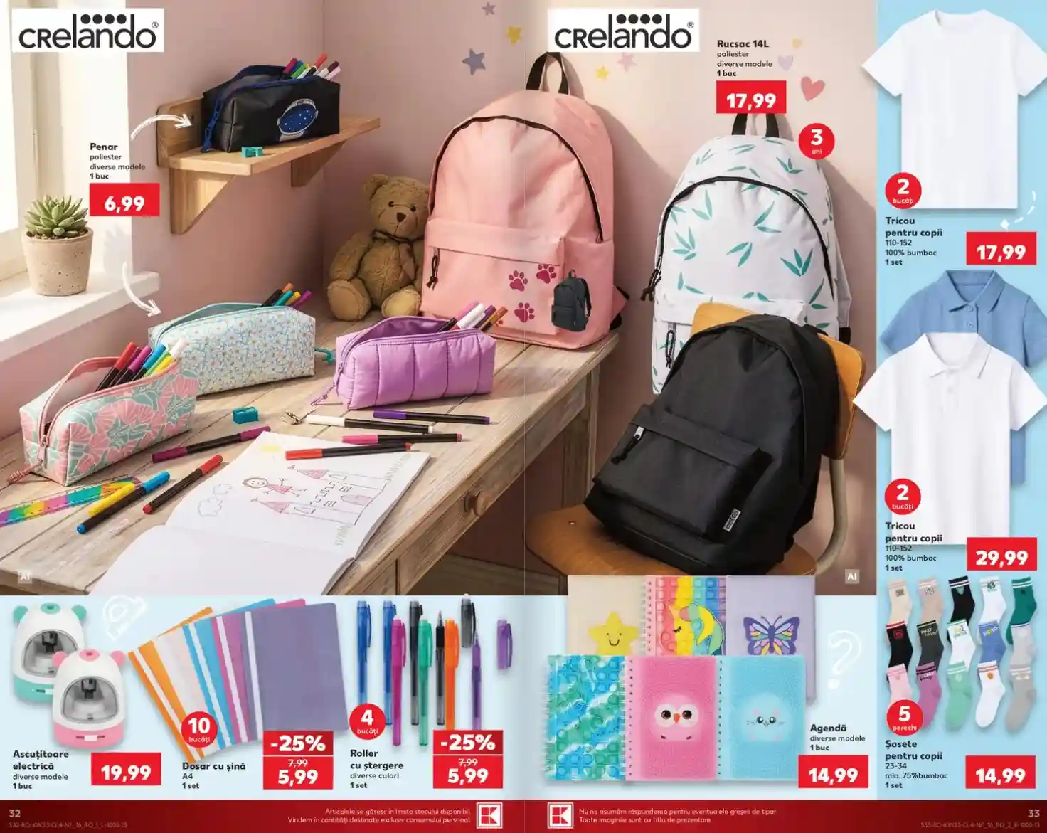 Kaufland catalog oferte scoala 12 august 2026 - pagina 32 - 33 | iDevice.ro Kaufland catalog oferte scoala 12 august 2026 - pagina 32 - 33