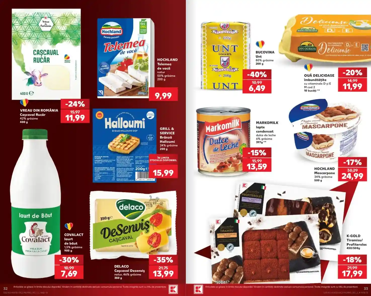 Kaufland catalogul ofertele magazine card - pagina 32 - 33 | iDevice.ro Kaufland catalogul ofertele magazine card - pagina 32 - 33