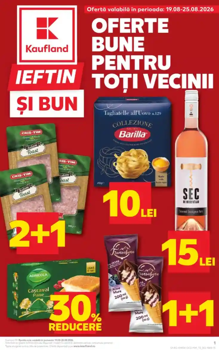 Kaufland oferte catalog 19 august 2026 - pagina 1 Kaufland oferte catalog 19 august 2026 - pagina 1
