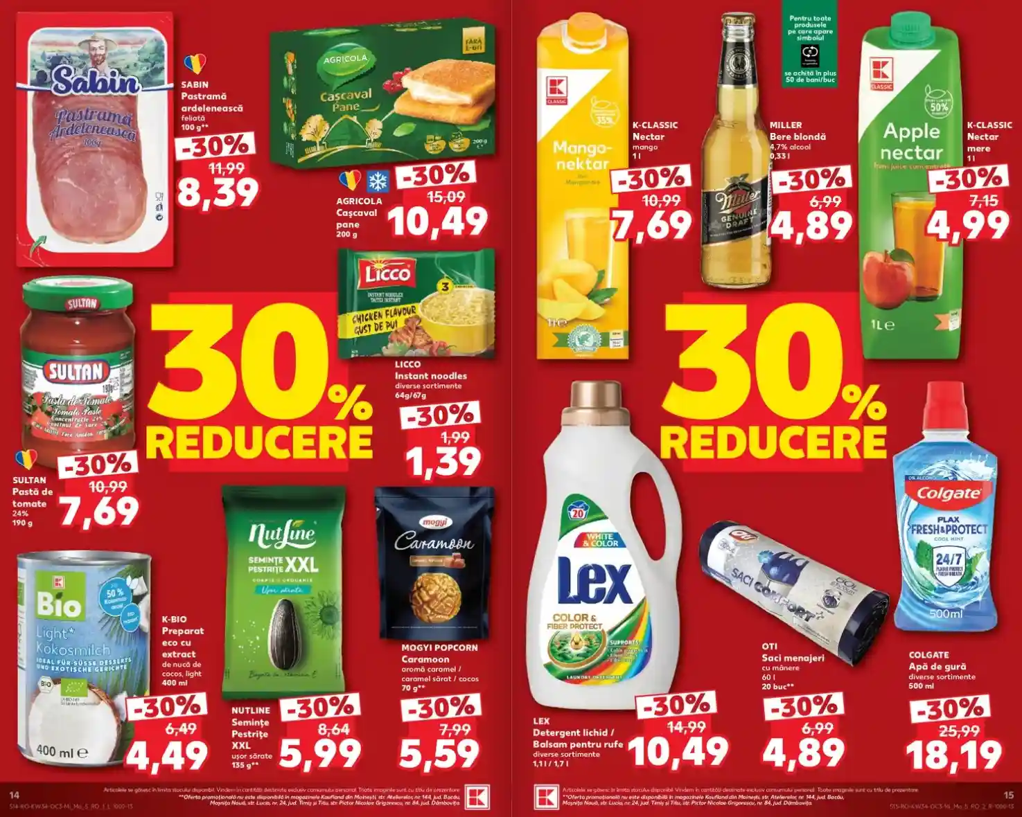 Kaufland oferte catalog 19 august 2026 - pagina 14 - 15 Kaufland oferte catalog 19 august 2026 - pagina 14 - 15