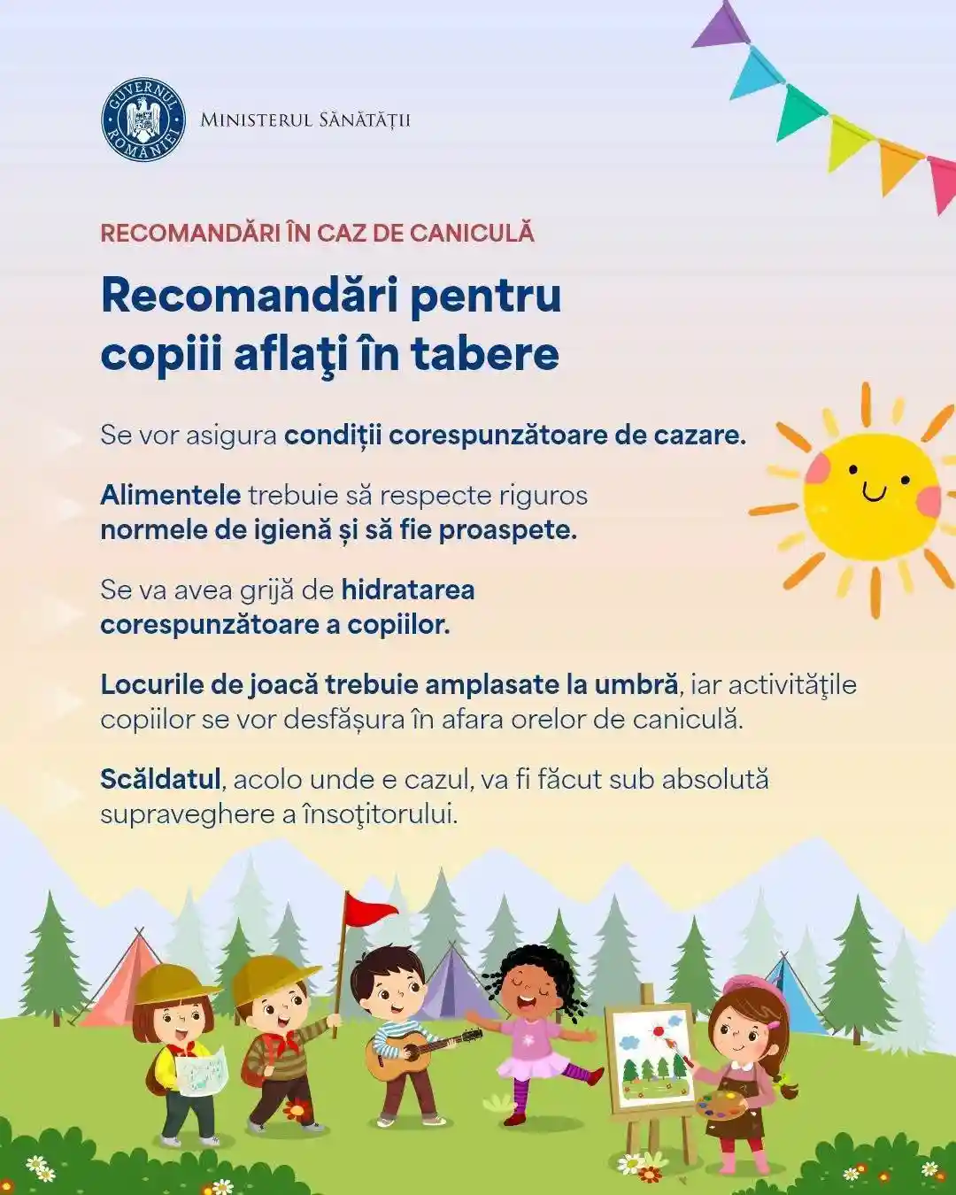 avertizare ministerul sanatatii recomandari protectie canicula copii tabara | iDevice.ro avertizare ministerul sanatatii recomandari protectie canicula copii tabara