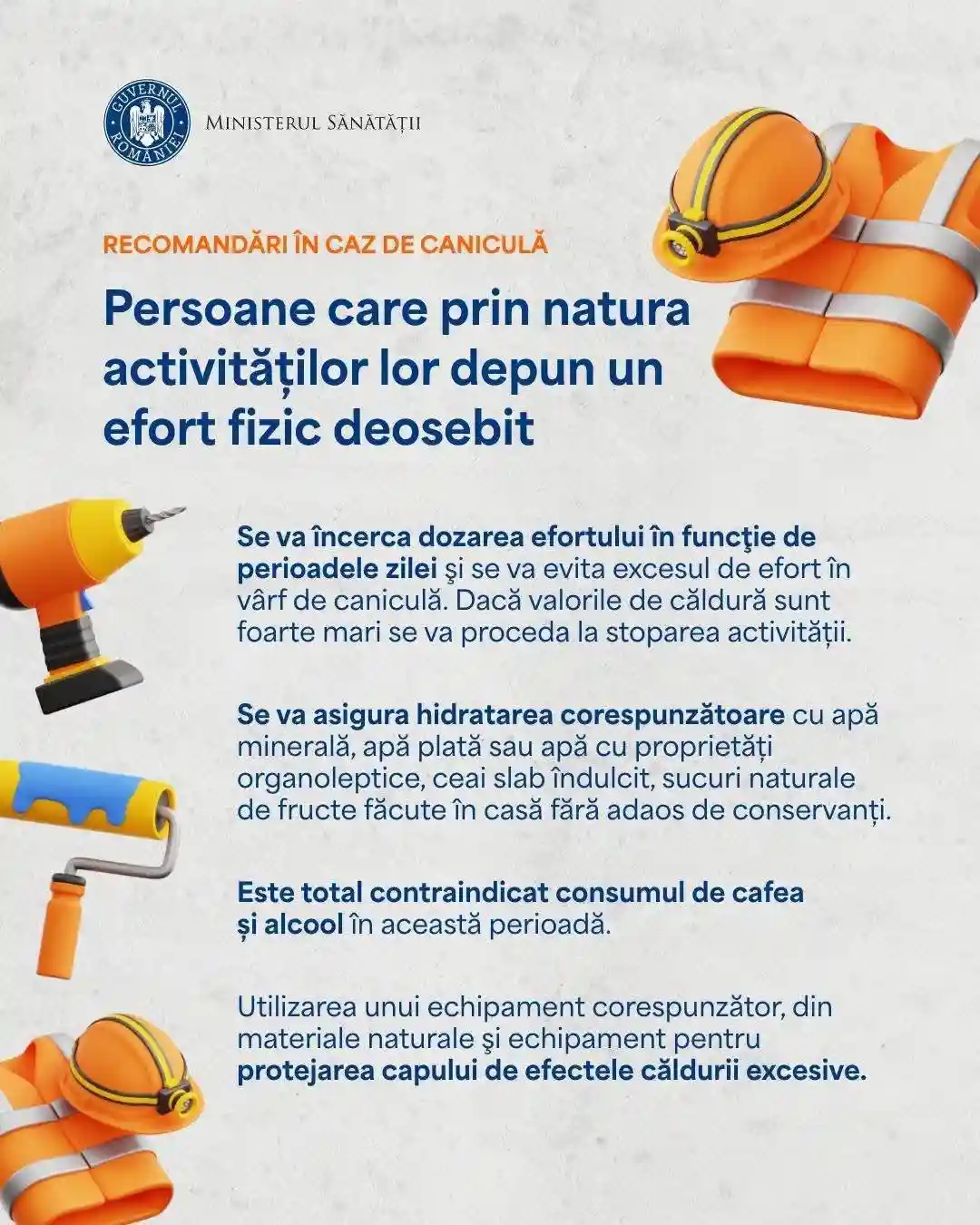 avertizare ministerul sanatatii recomandari protectie canicula muncitori aer liber | iDevice.ro avertizare ministerul sanatatii recomandari protectie canicula muncitori aer liber