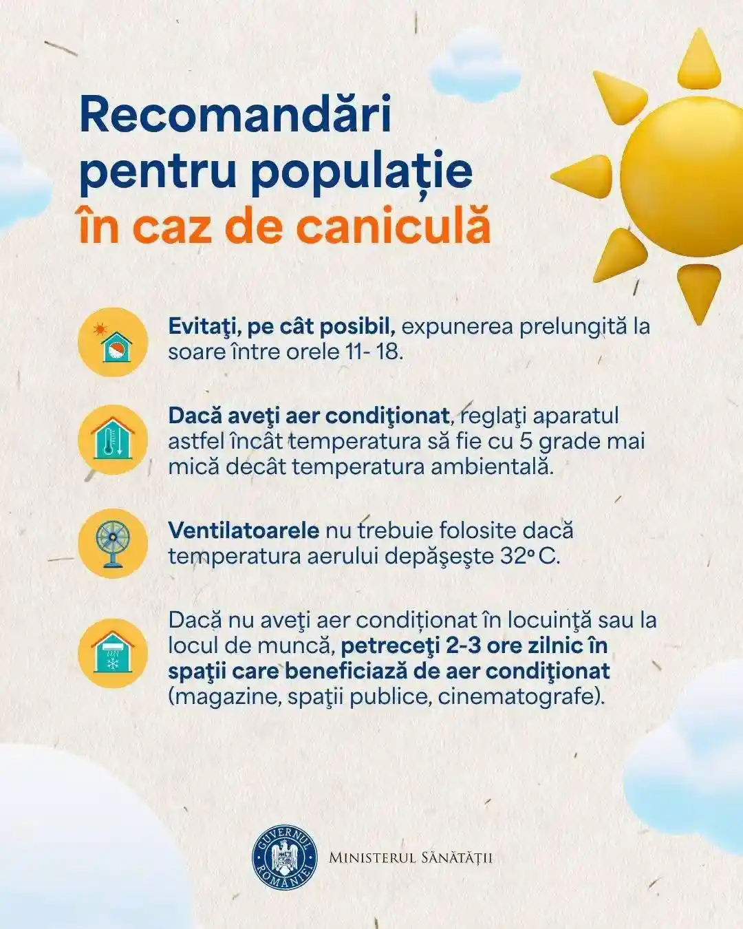 avertizare ministerul sanatatii recomandari protectie canicula | iDevice.ro avertizare ministerul sanatatii recomandari protectie canicula