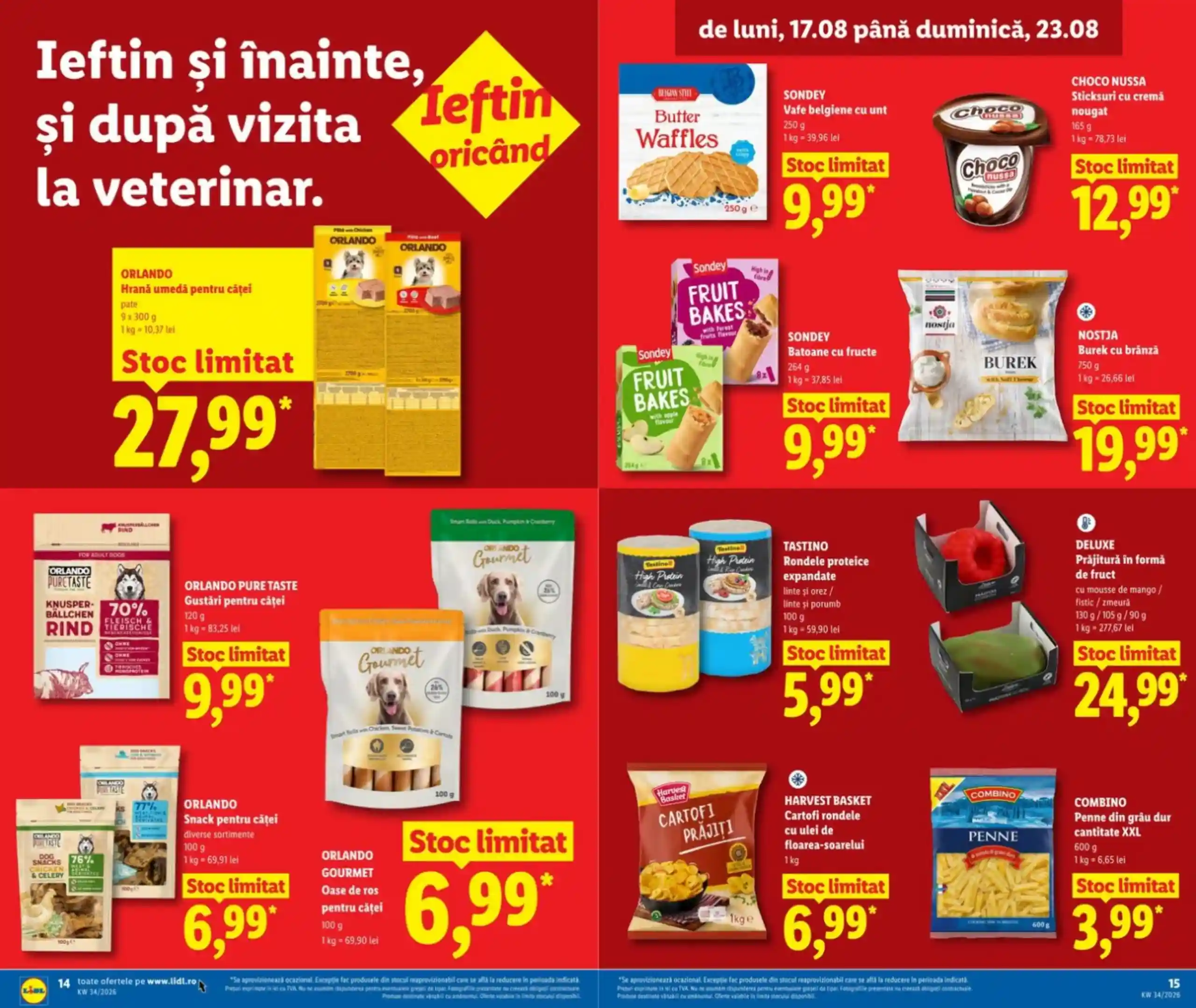catalog LIDL Romania oferte 17 august 2026 - pagina 14 - 15 catalog LIDL Romania oferte 17 august 2026 - pagina 14 - 15