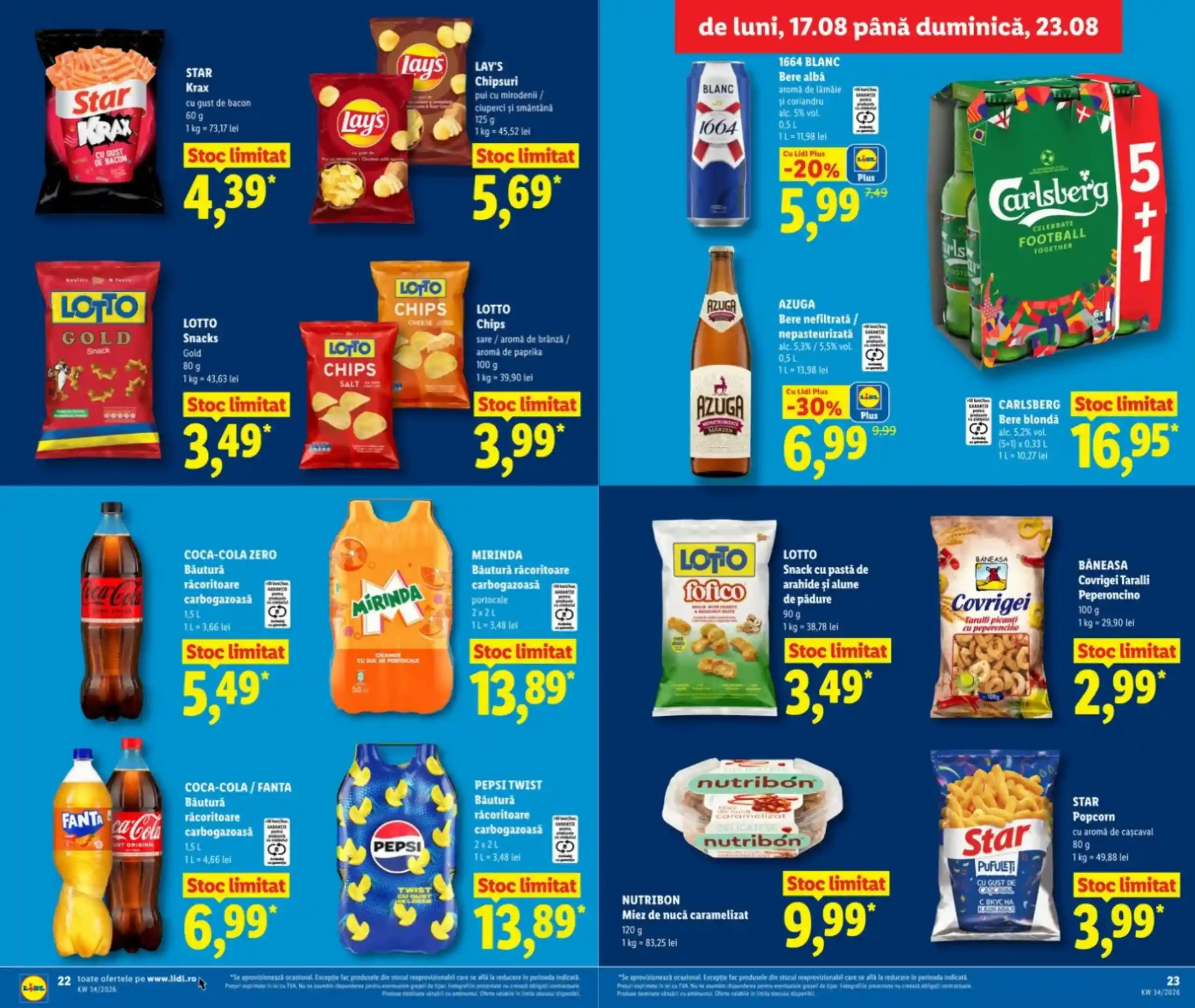 catalog LIDL Romania oferte 17 august 2026 - pagina 22 - 23 catalog LIDL Romania oferte 17 august 2026 - pagina 22 - 23