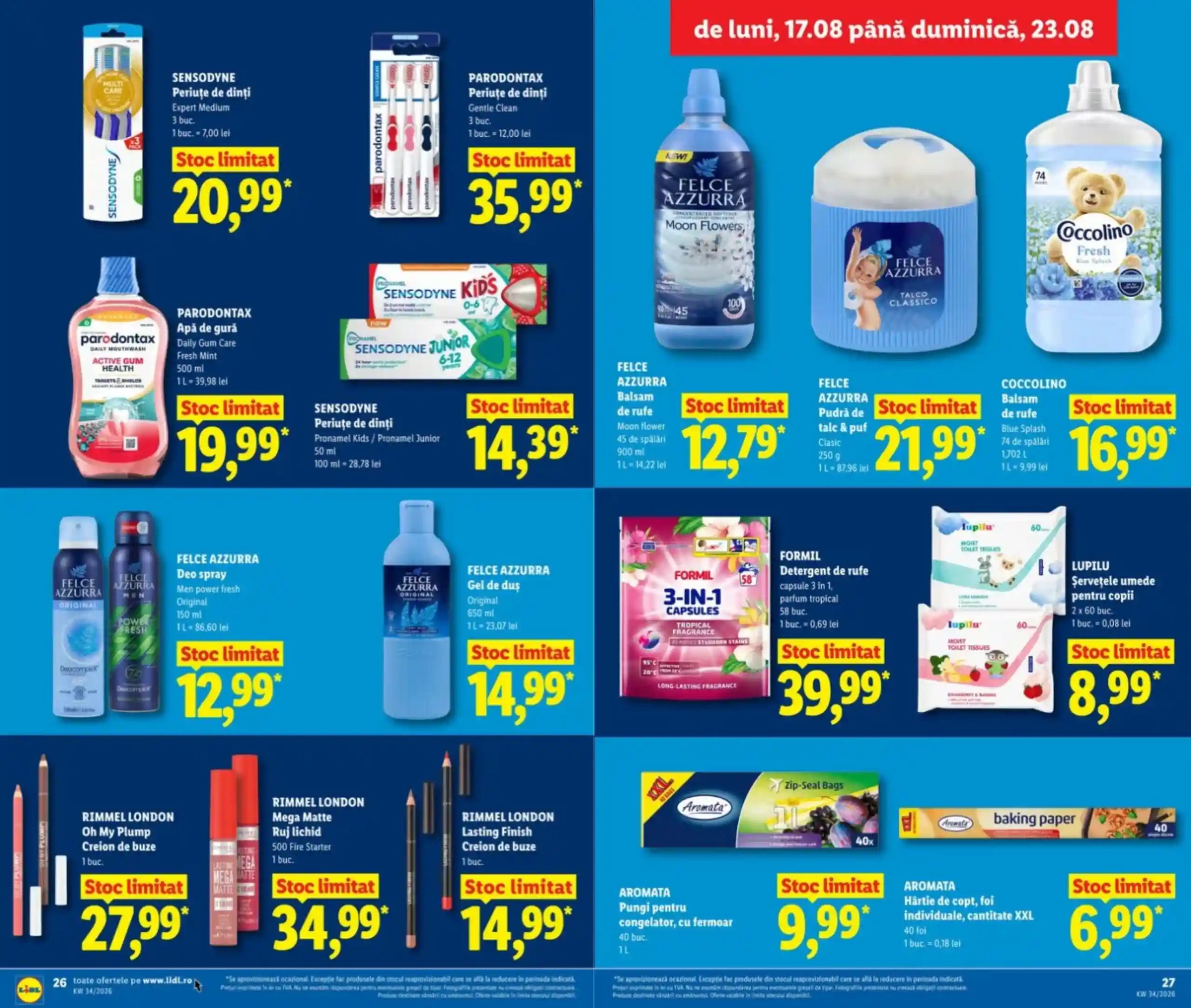 catalog LIDL Romania oferte 17 august 2026 - pagina 26 - 27 catalog LIDL Romania oferte 17 august 2026 - pagina 26 - 27