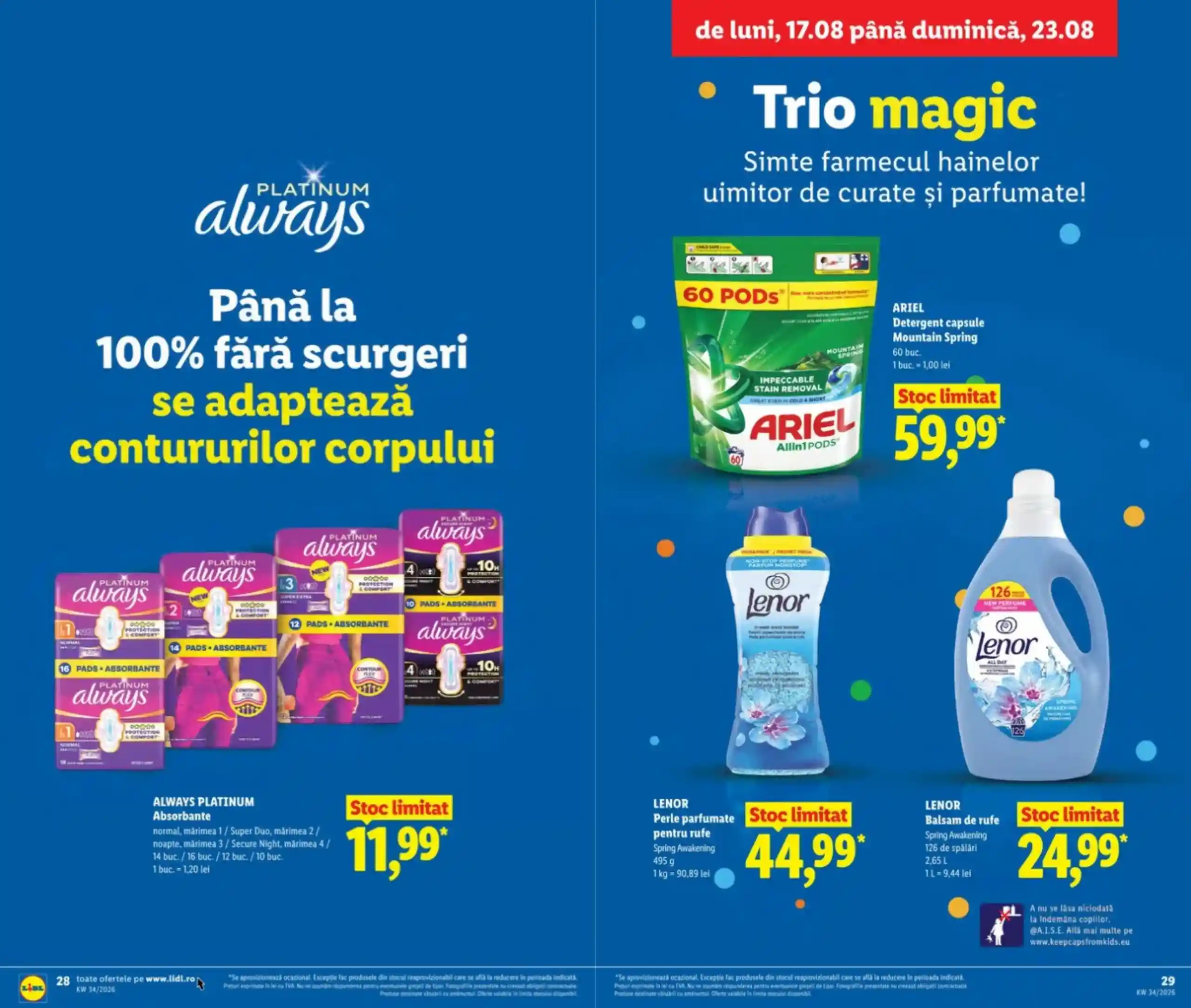 catalog LIDL Romania oferte 17 august 2026 - pagina 28 - 29 catalog LIDL Romania oferte 17 august 2026 - pagina 28 - 29