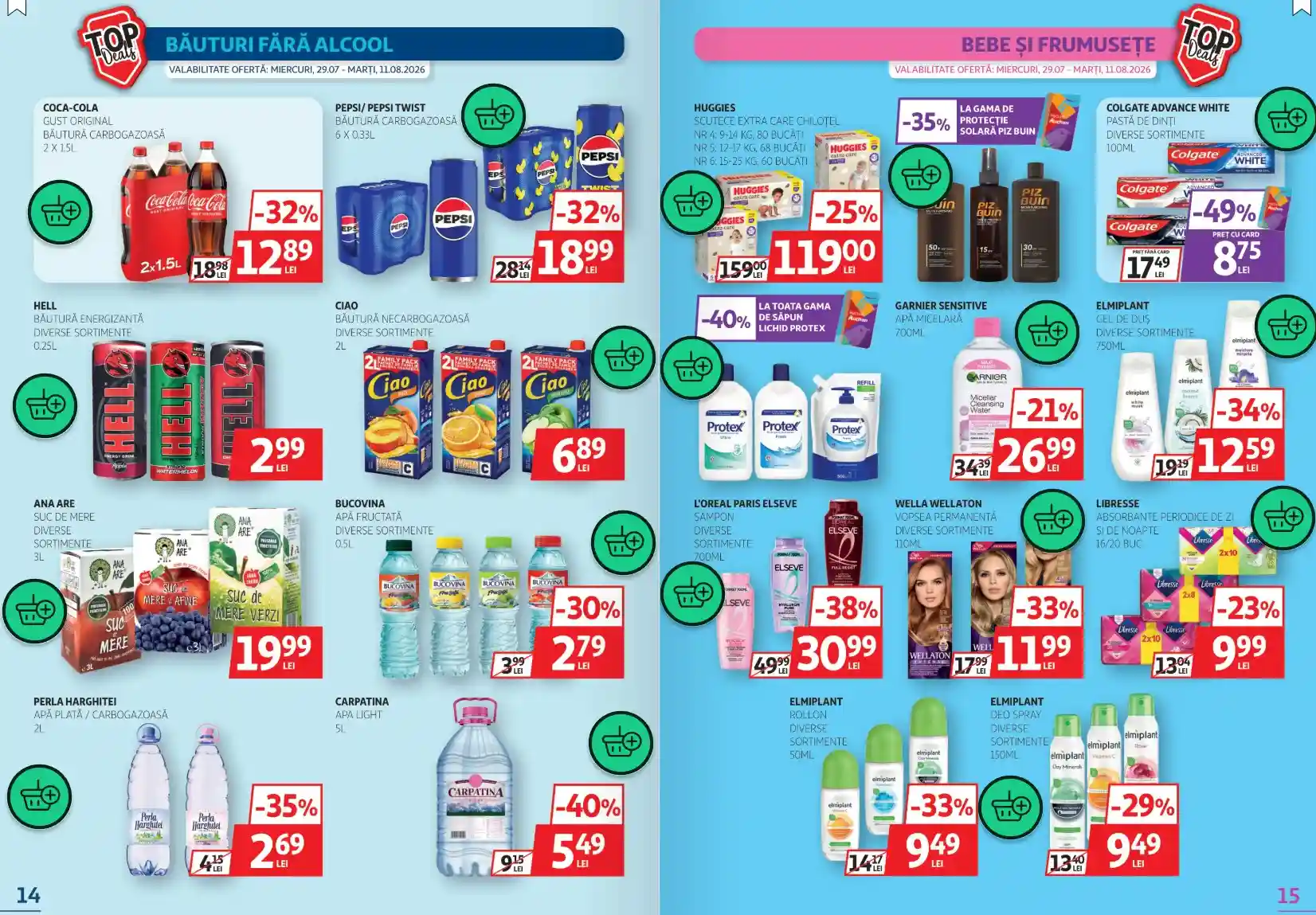 catalog auchan oferte 4 august 2026 - paginile 14 - 15 | iDevice.ro catalog auchan oferte 4 august 2026 - paginile 14 - 15