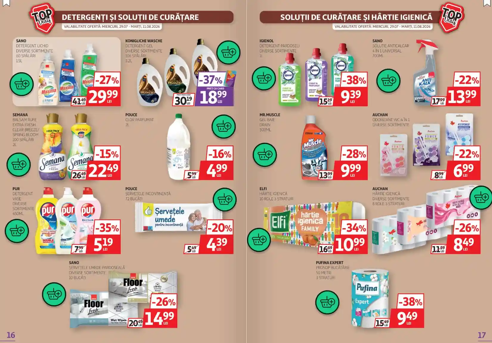 catalog auchan oferte 4 august 2026 - paginile 16 - 17 | iDevice.ro catalog auchan oferte 4 august 2026 - paginile 16 - 17