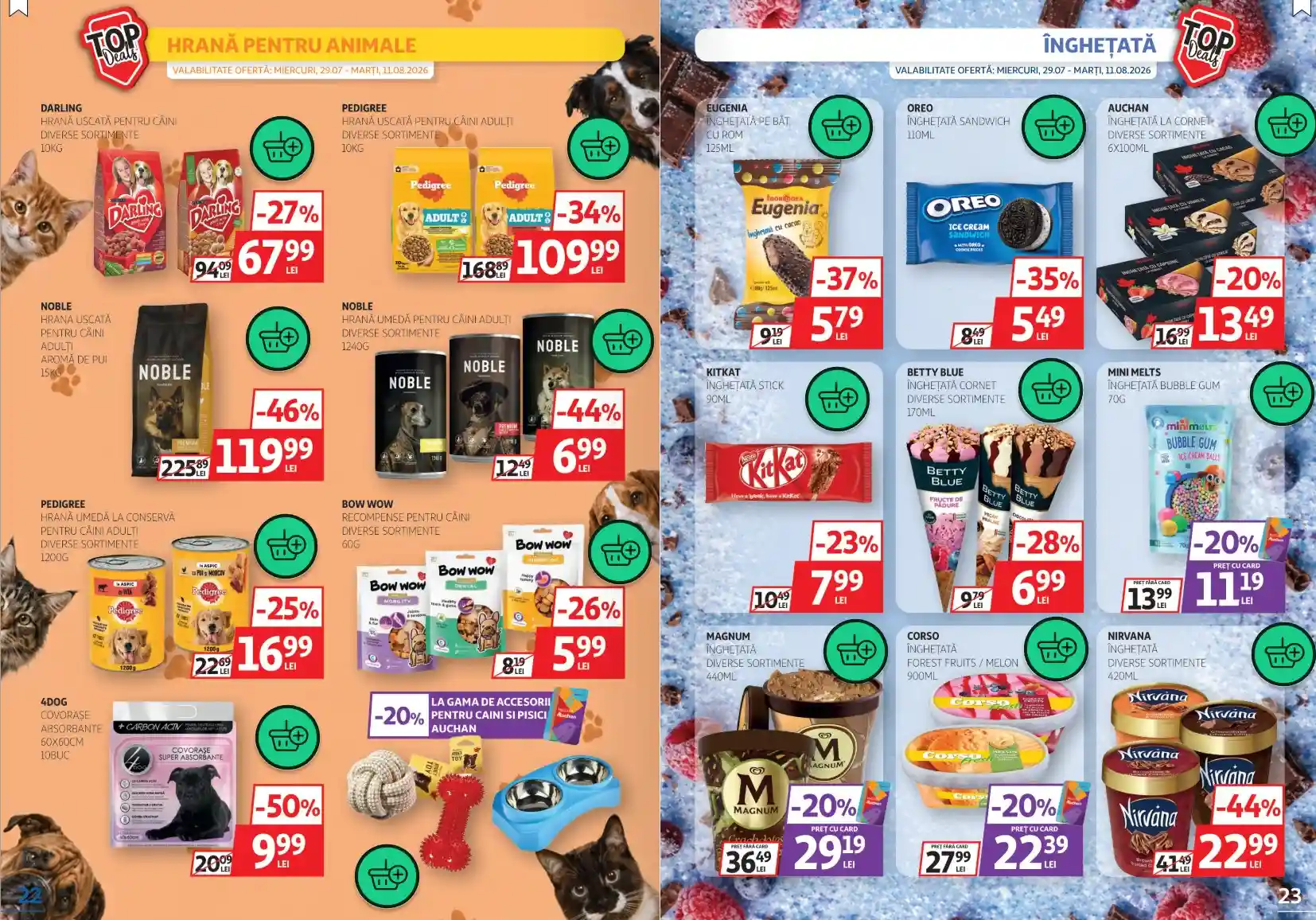 catalog auchan oferte 4 august 2026 - paginile 22 - 23 | iDevice.ro catalog auchan oferte 4 august 2026 - paginile 22 - 23