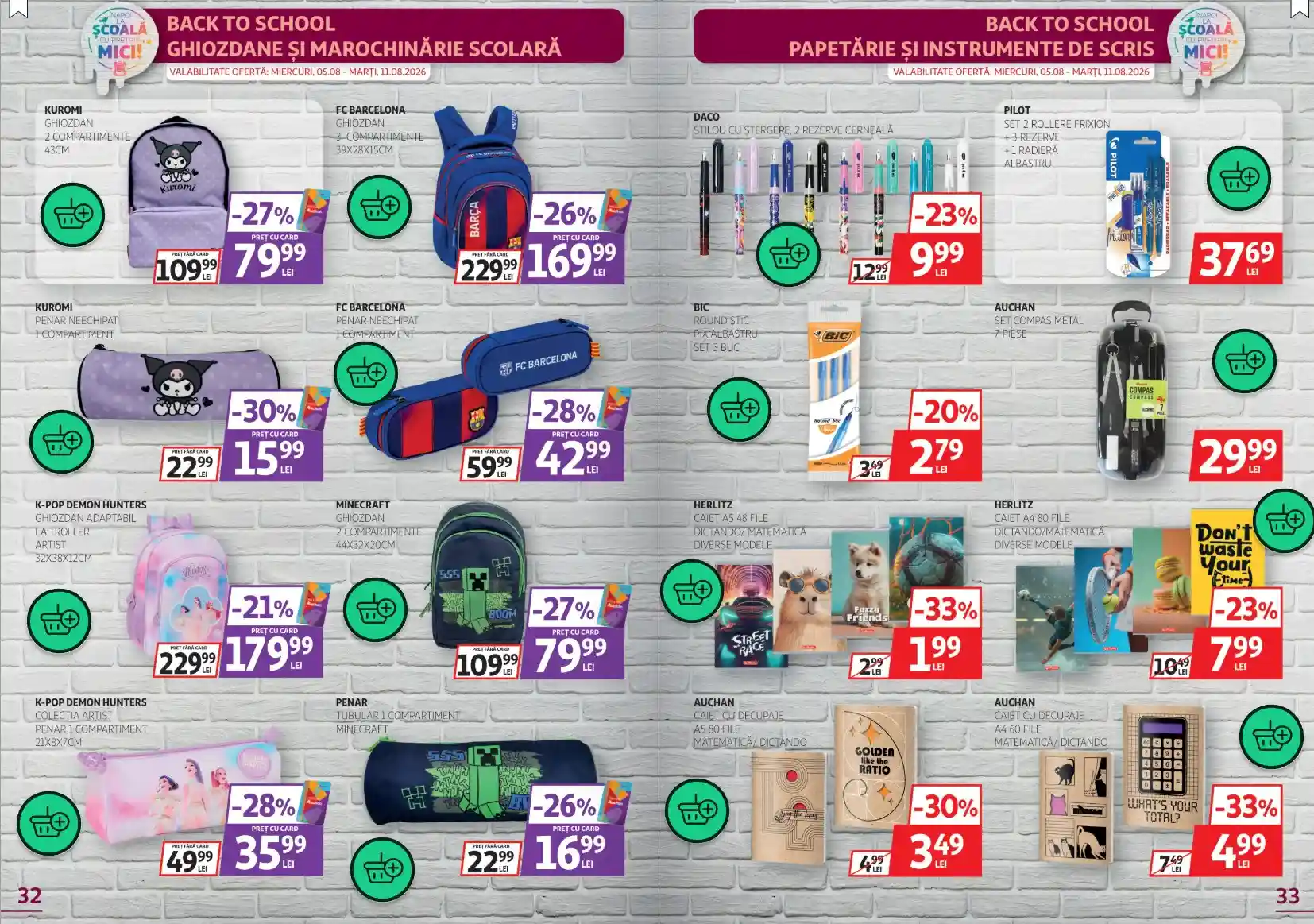 catalog auchan oferte 4 august 2026 - paginile 32 - 33 | iDevice.ro catalog auchan oferte 4 august 2026 - paginile 32 - 33