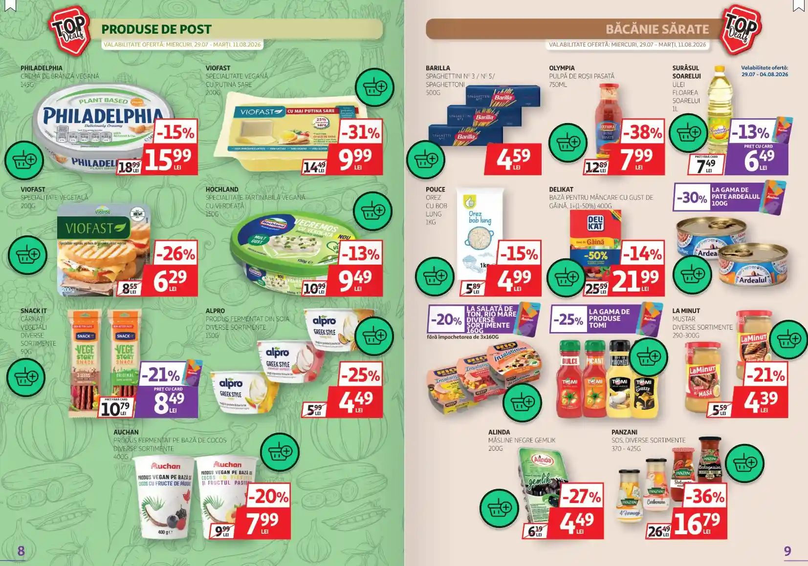 catalog auchan oferte 4 august 2026 - paginile 8 - 9 | iDevice.ro catalog auchan oferte 4 august 2026 - paginile 8 - 9