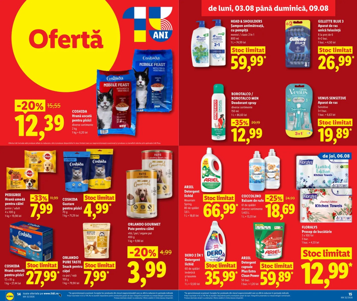catalogul LIDL oferte 3 august 2026 - pagina 14 - 15 | iDevice.ro catalogul LIDL oferte 3 august 2026 - pagina 14 - 15