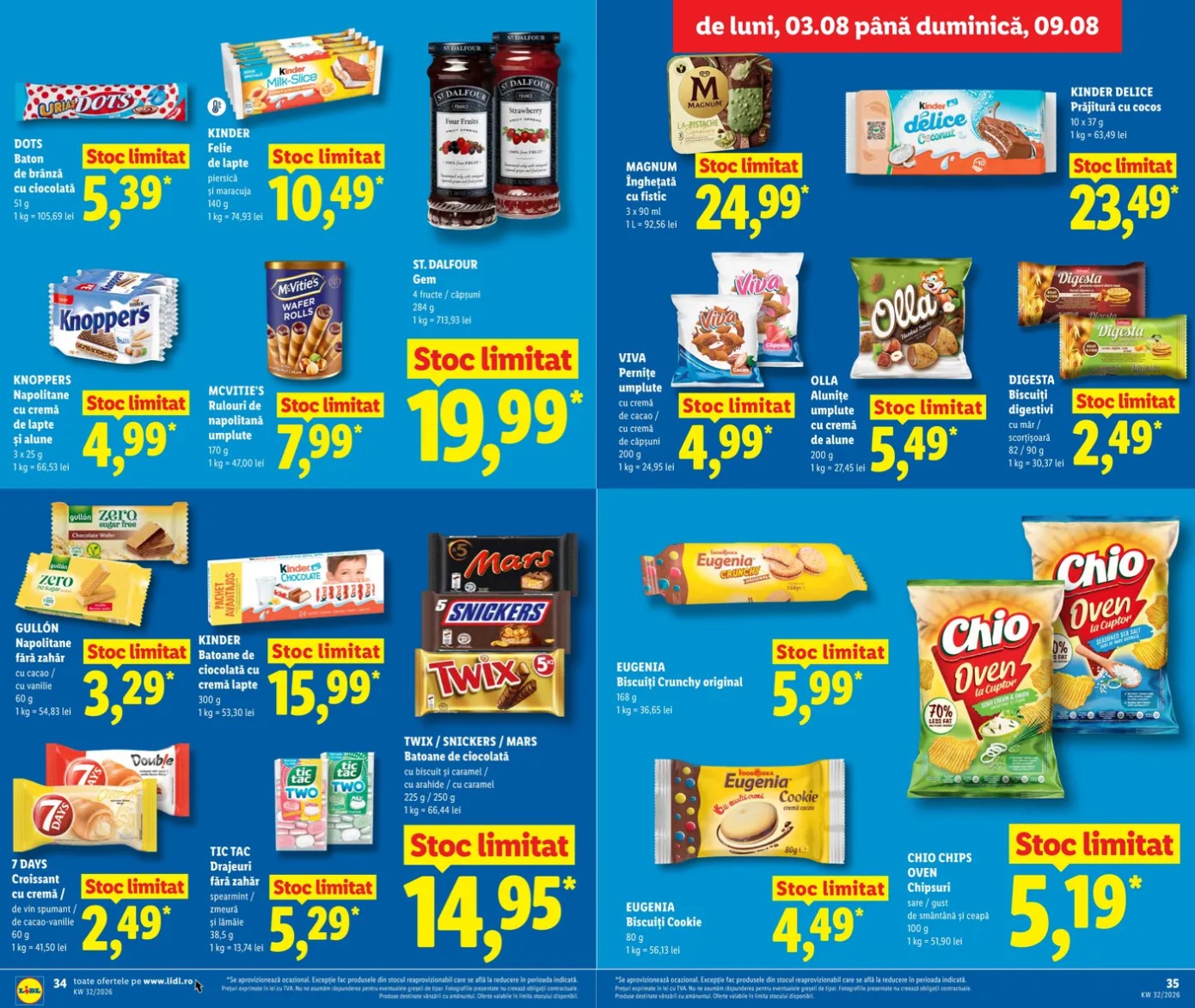 catalogul LIDL oferte 3 august 2026 - pagina 34 - 35 | iDevice.ro catalogul LIDL oferte 3 august 2026 - pagina 34 - 35