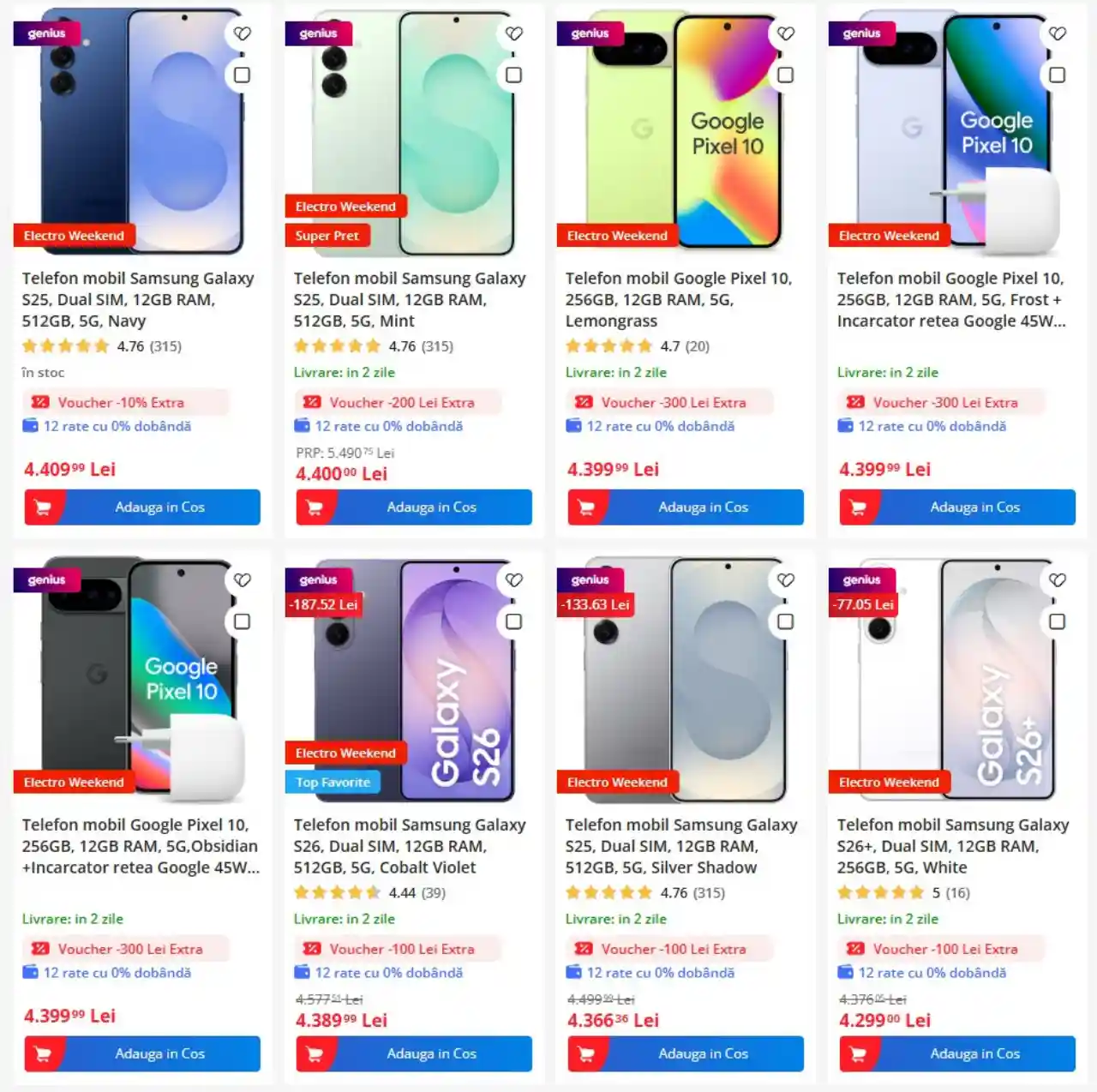 cupoane extra reducere emag Samsung GALAXY S25 Google Pixel 10 | iDevice.ro cupoane extra reducere emag Samsung GALAXY S25 Google Pixel 10