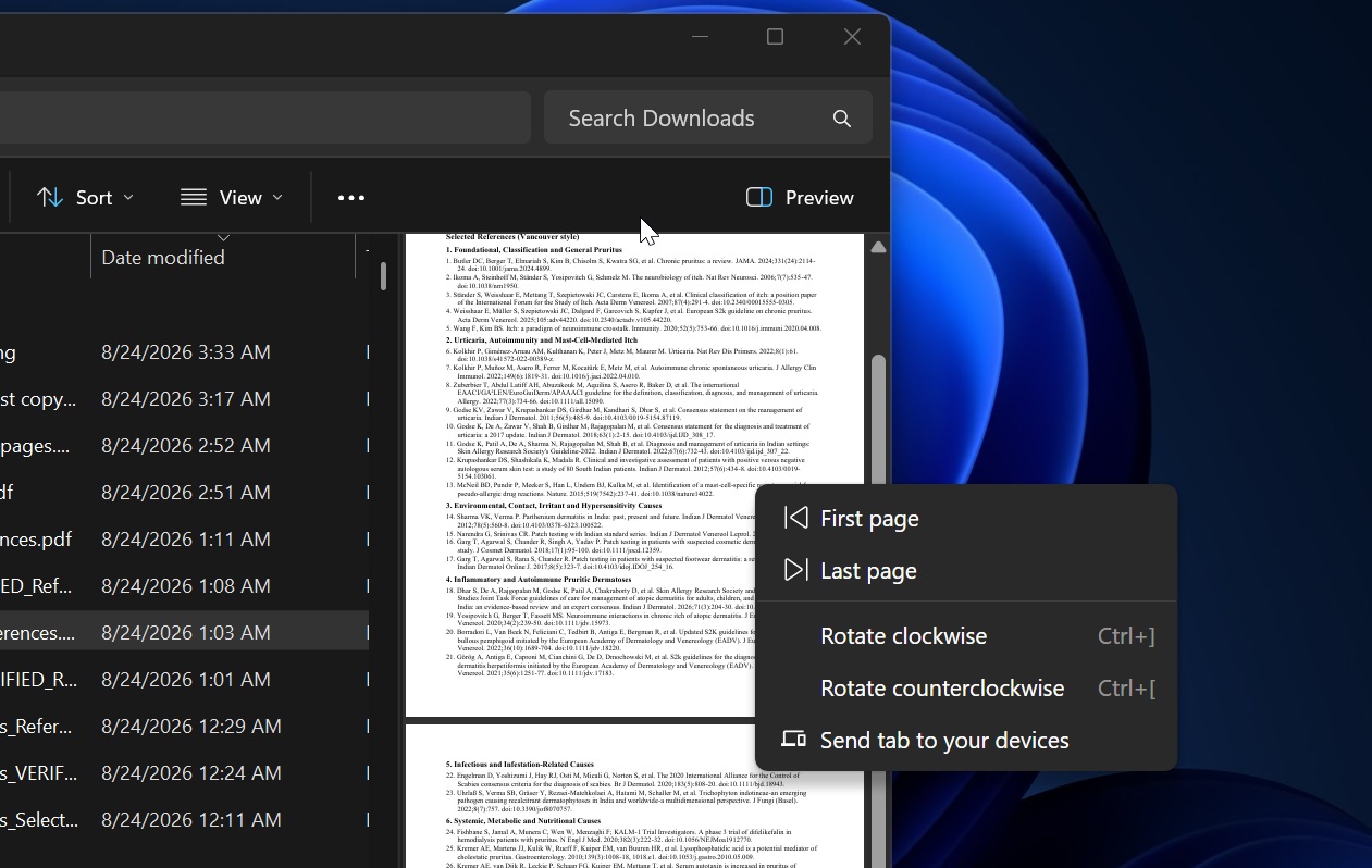 Panoul Preview din File Explorer funcționează pentru fișiere create local