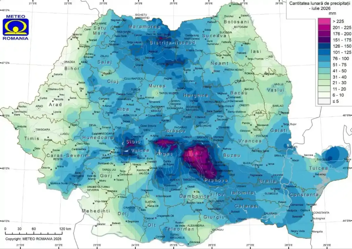 temperaturi medii Romania canicula ANM iulie 2026 temperaturi medii Romania canicula ANM iulie 2026