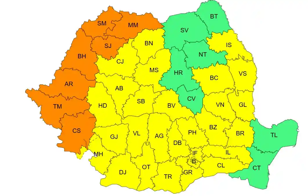 harta anm cod protocaliu canicula romania 10 august 2026 | iDevice.ro harta anm cod protocaliu canicula romania 10 august 2026