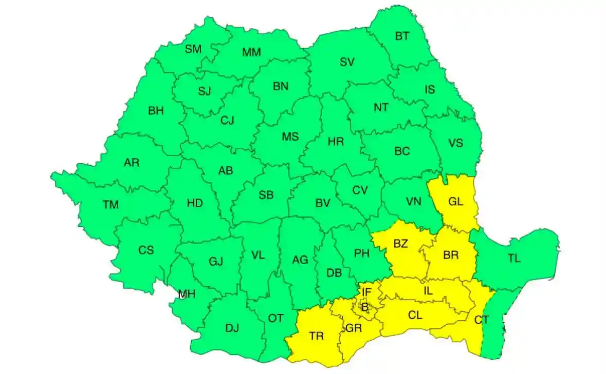 harta cod galben vant ploi 17 august 2026 romania harta cod galben vant ploi 17 august 2026 romania