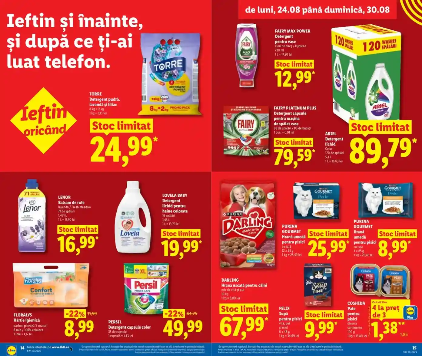 lidl catalog oferte 24 august - pagina 14 - 15 lidl catalog oferte 24 august - pagina 14 - 15
