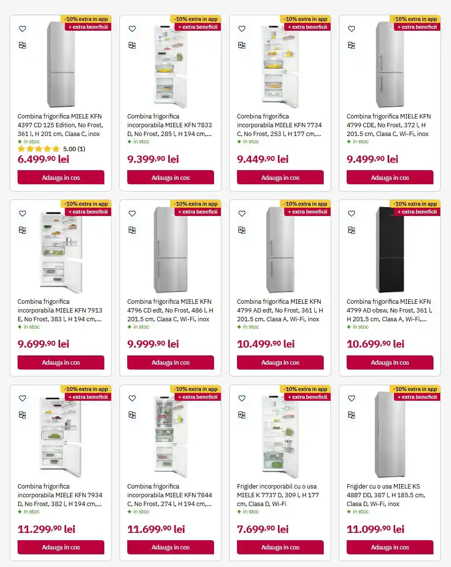 oferte ALTEX Extra reduceri promotii frigidere miele ieftine 3 august 2028 | iDevice.ro oferte ALTEX Extra reduceri promotii frigidere miele ieftine 3 august 2028