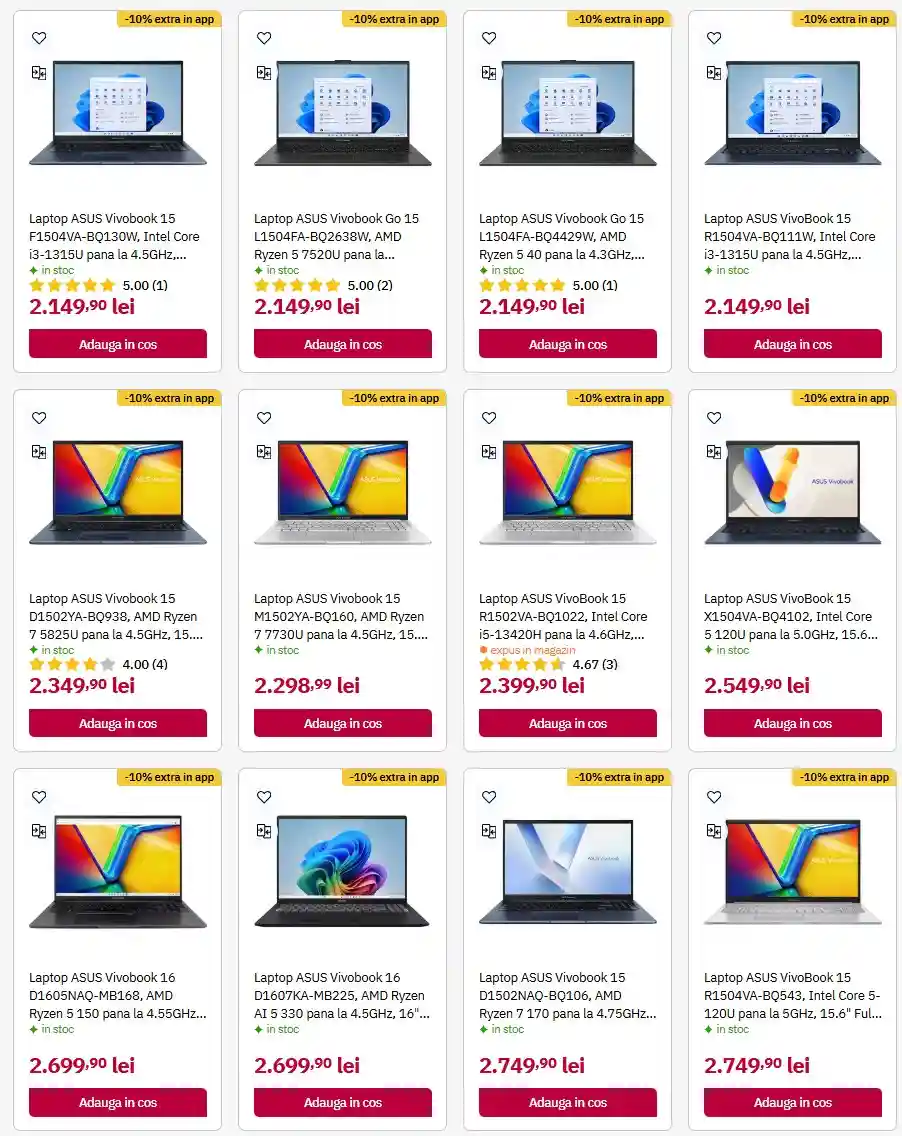oferte ALTEX Extra reduceri promotii laptop asus 3 august 2028 | iDevice.ro oferte ALTEX Extra reduceri promotii laptop asus 3 august 2028