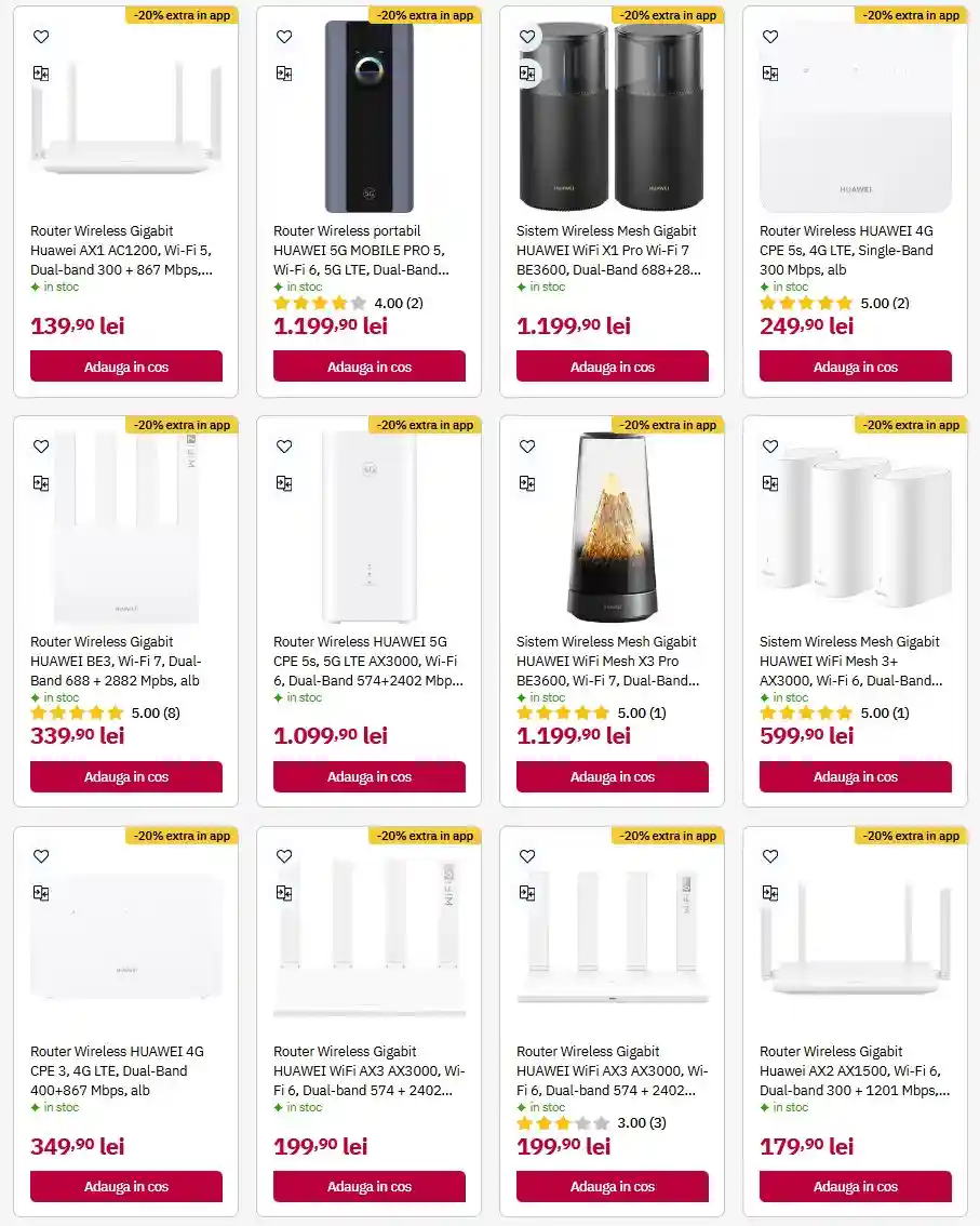 oferte ALTEX Extra reduceri promotii routere Huawei 3 august 2028 | iDevice.ro oferte ALTEX Extra reduceri promotii routere Huawei 3 august 2028