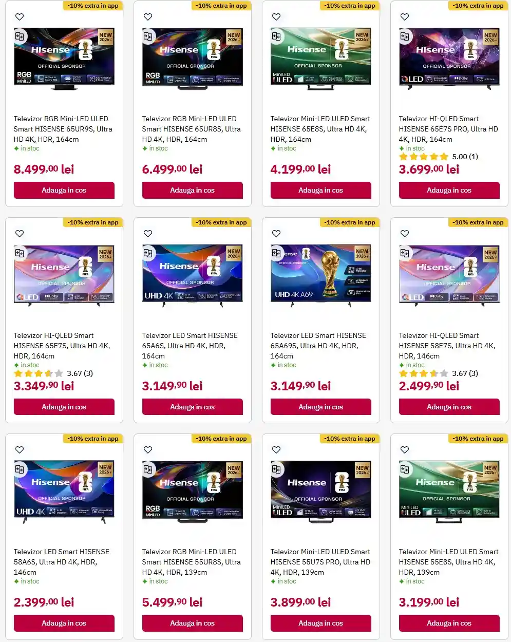 oferte ALTEX Extra reduceri promotii televizoare hisense 3 august 2028 | iDevice.ro oferte ALTEX Extra reduceri promotii televizoare hisense 3 august 2028