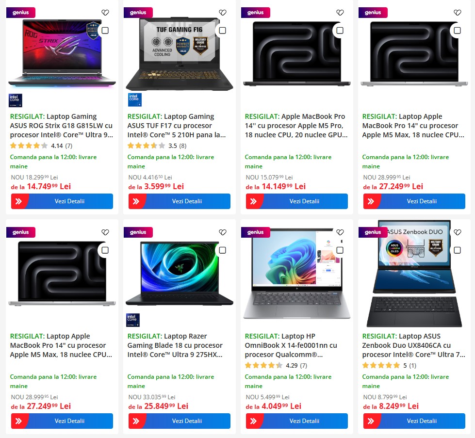 resigilate emag oferte laptop razer apple hp | iDevice.ro resigilate emag oferte laptop razer apple hp