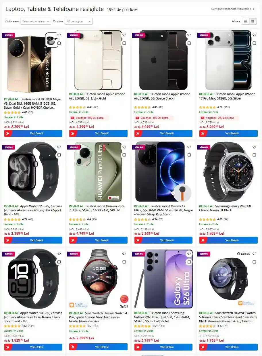 resigilate emag preturi 2 lei telefoane extra reducere | iDevice.ro resigilate emag preturi 2 lei telefoane extra reducere