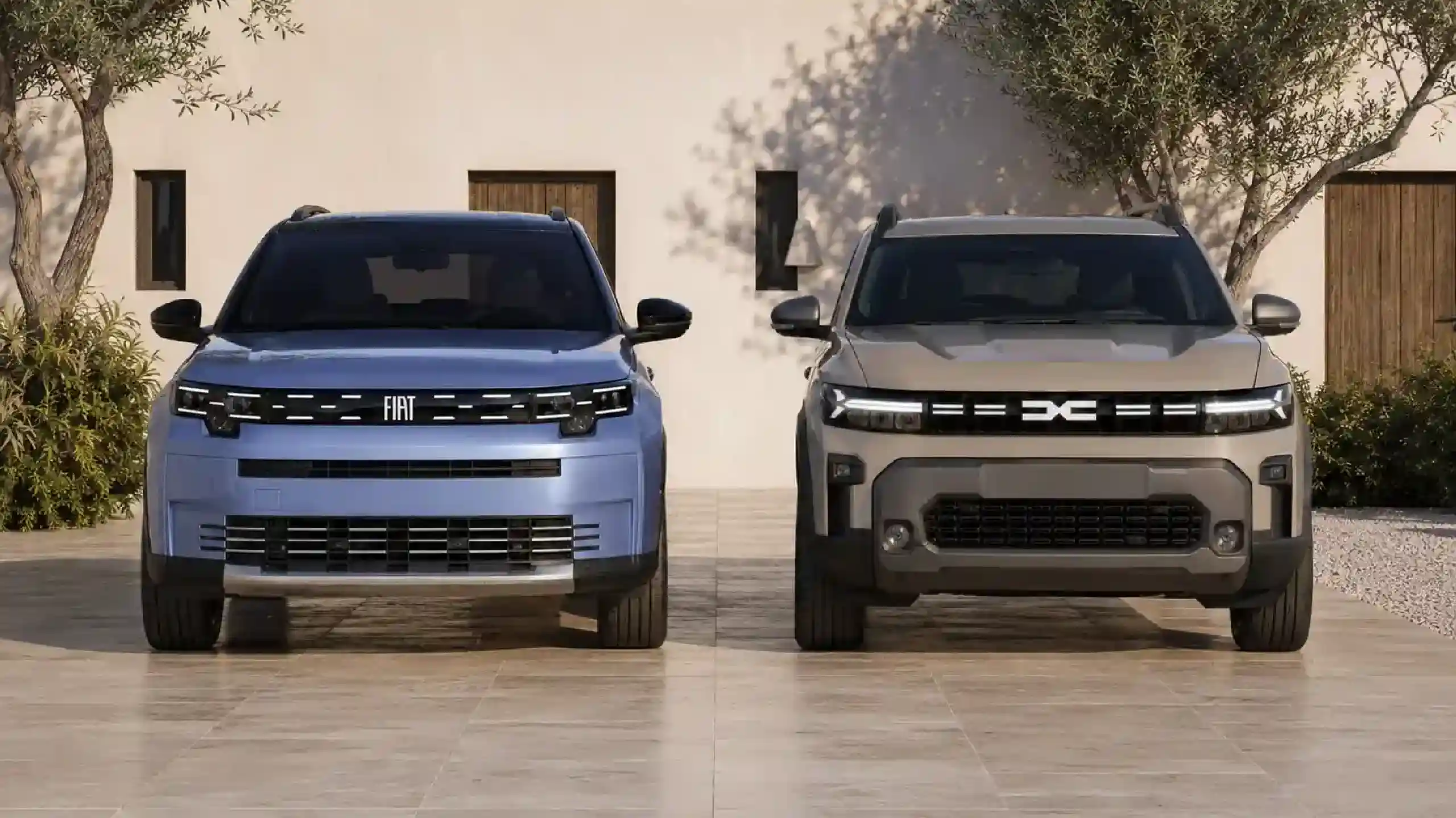 DACIA Duster 2026 comparata FIAT Grizzly fata DACIA Duster 2026 comparata FIAT Grizzly fata