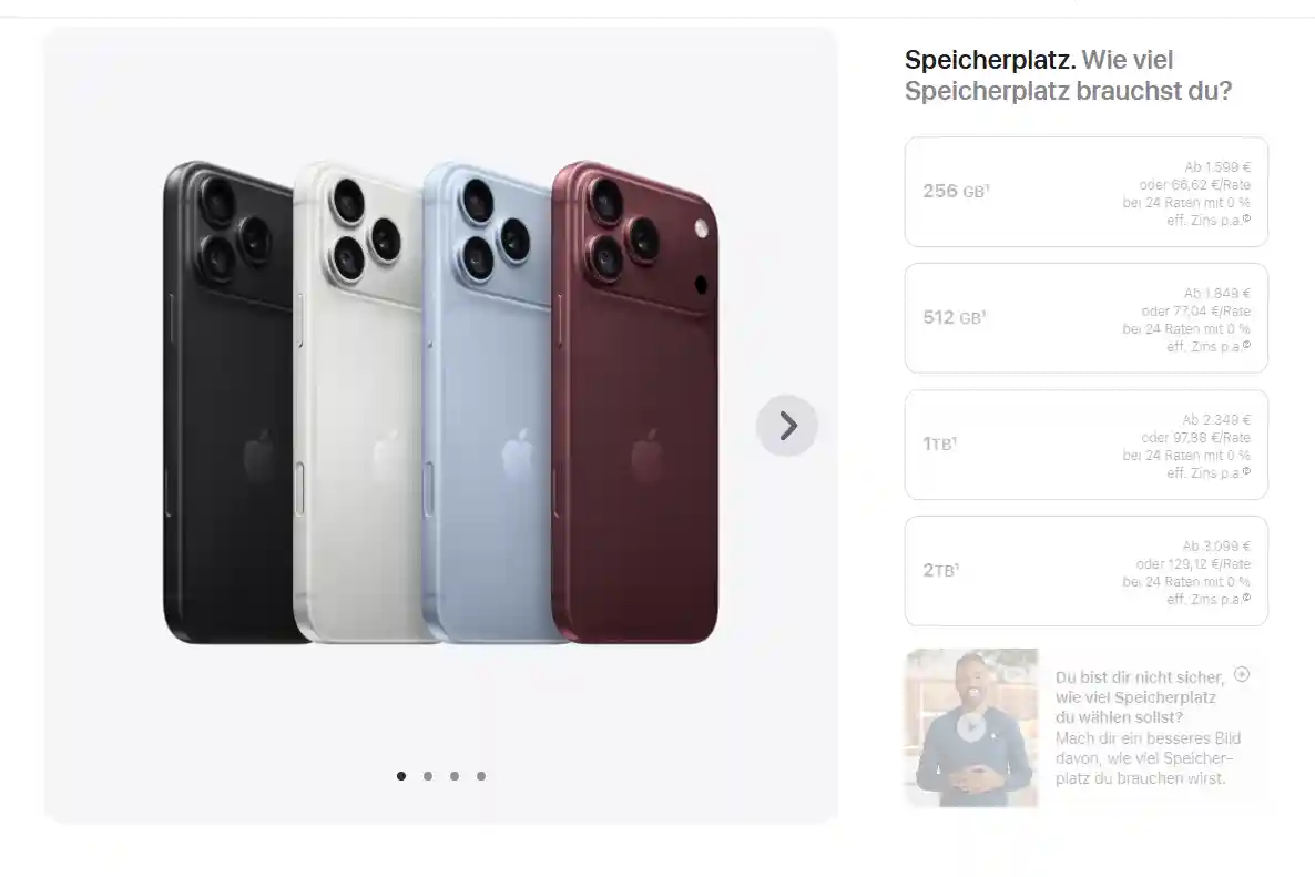 preț iPhone 18 Pro Max 3.099 euro preț iPhone 18 Pro Max 3.099 euro