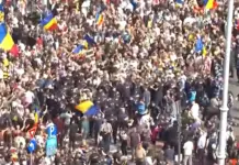 Proteste violente în Piața Victoriei din București, Gaze Lacrimogene și Bătăi între Ultrași, Ciobani și Jandarmi (VIDEO) proteste violente bucuresti piata victoriei