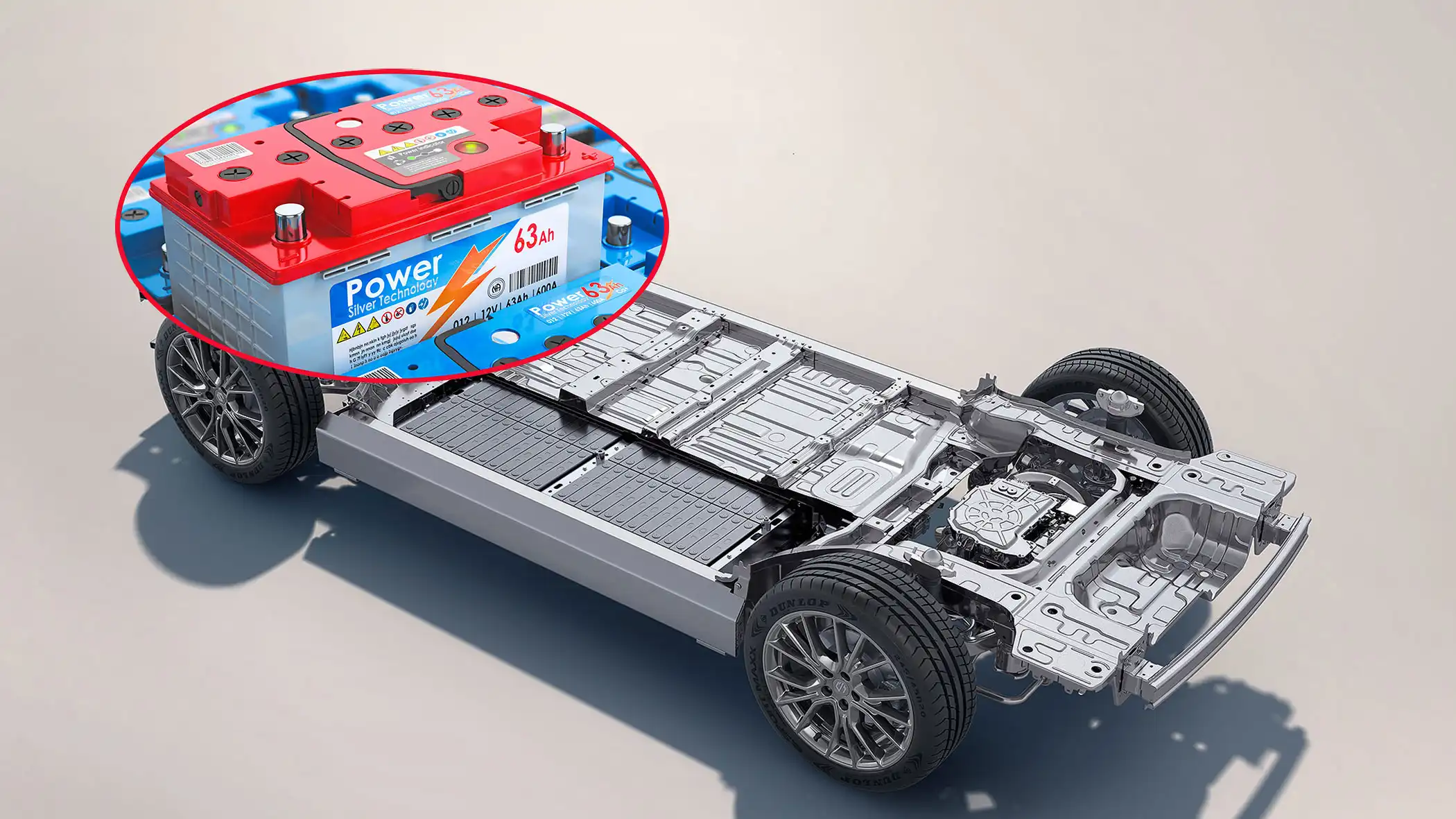 Platformă Leapmotor și baterie de 12 volți Platformă Leapmotor și baterie de 12 volți