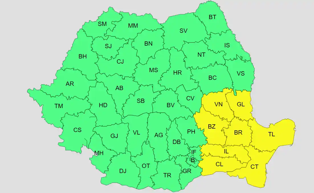 cod galben vreme românia 13 octombrie 2026 cod galben vreme românia 13 octombrie 2026