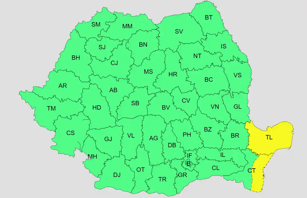 harta 13 octombrie 2026 cod galben românia harta 13 octombrie 2026 cod galben românia
